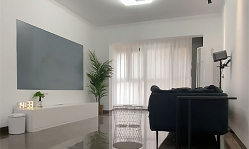 星河丹堤103平現(xiàn)代簡約三居室，簡約線條營造的美感