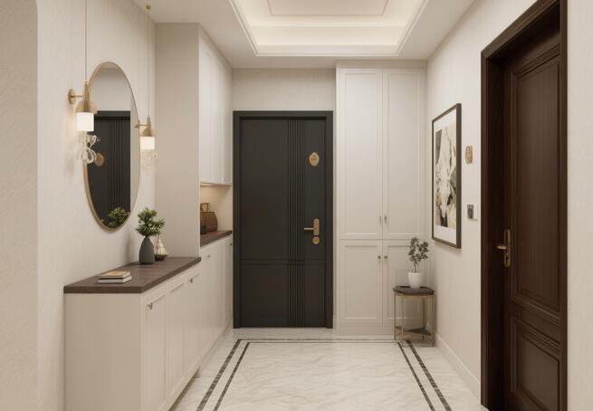 巧妙裝修設(shè)計，避免玄關(guān)直對客廳和臥室